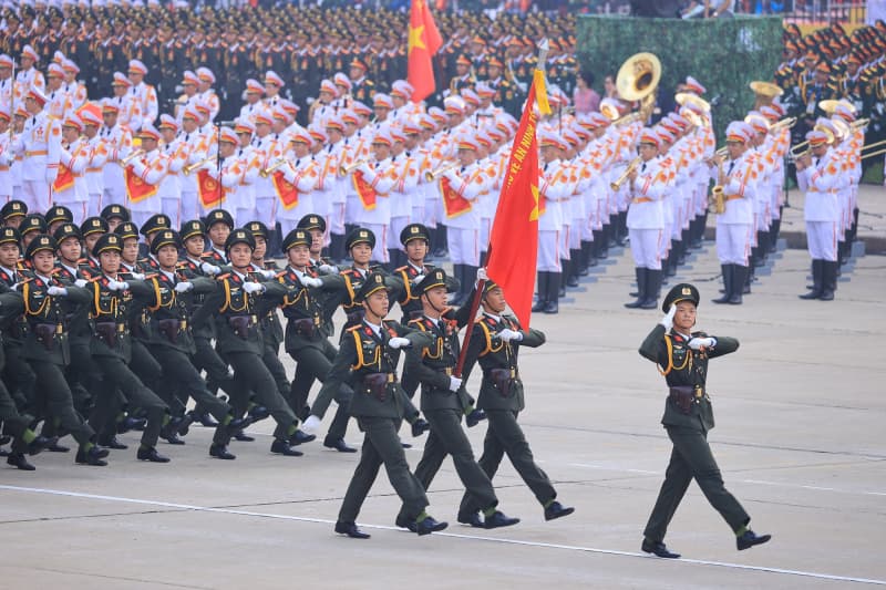 CHIẾN CÔNG 78. LỰC LƯỢNG AN NINH NHÂN DÂN THAM GIA DIỄU BINH, DIỄU HÀNH VÀ BẢO VỆ TUYỆT ĐỐI AN NINH, AN TOÀN ĐẠI LỄ KỶ NIỆM 80 NĂM CÁCH MẠNG THÁNG TÁM NĂM 1945 VÀ QUỐC KHÁNH 2-9 (A80) NĂM 2025