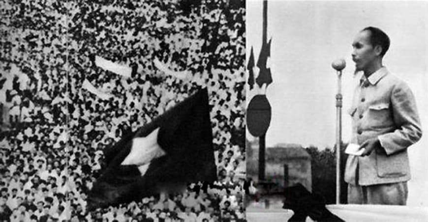 Ngày 2-9-1945, tại Quảng trường Ba Đình, Hà Nội, Chủ tịch Hồ Chí Minh đọc bản “Tuyên ngôn độc lập”, khai sinh ra nước Việt Nam Dân chủ Cộng hòa. Ảnh tư liệu