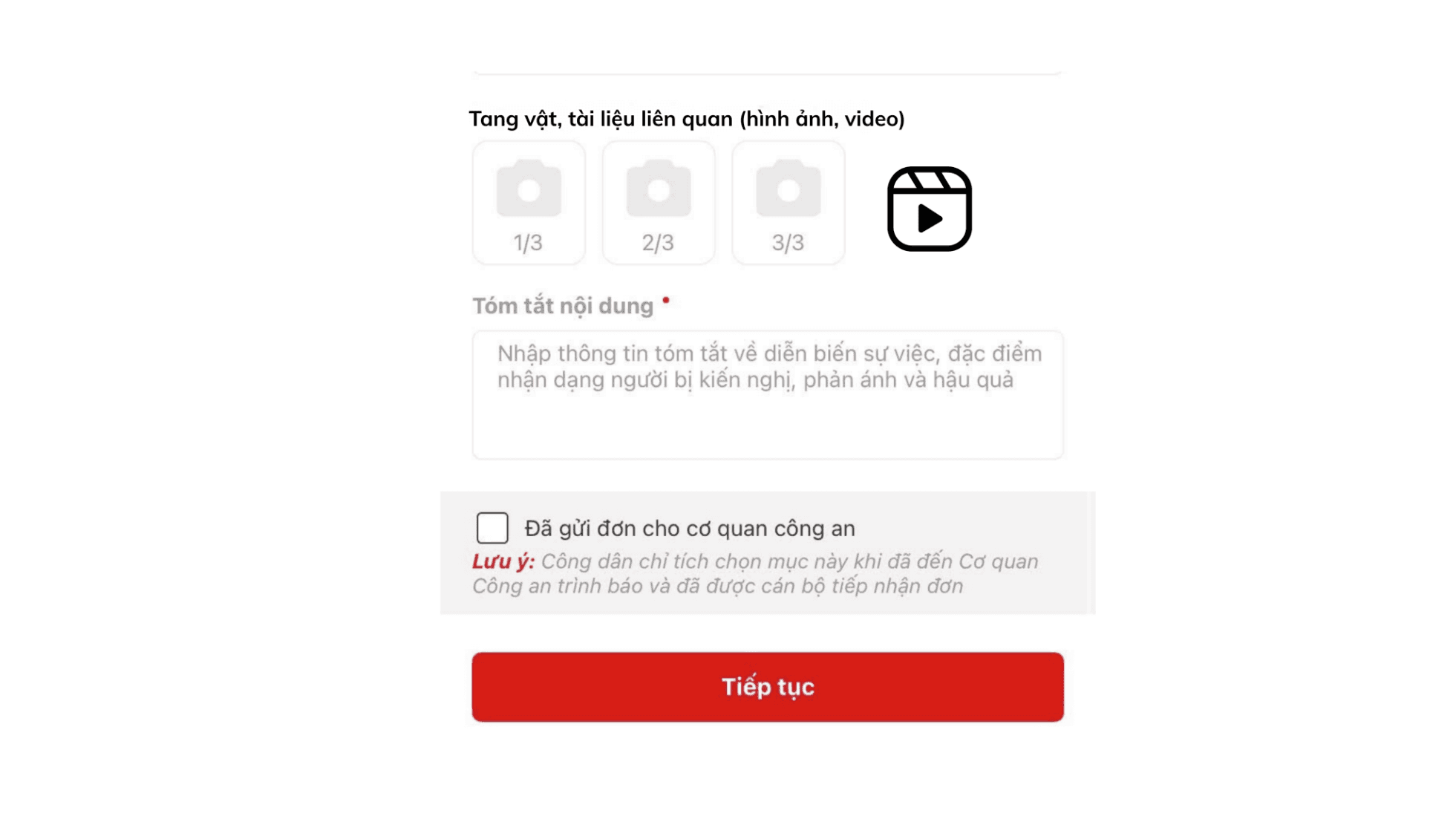 Ngoài việc gửi hình ảnh cần bổ sung thêm mục gửi video để chủ thể kiến nghị, phản ánh gửi video nội dung, tang vật, tài liệu có liên quan việc này sẽ giúp cơ quan chức năng nắm bắt được chính xác, đầy đủ diễn biến của vụ việc